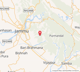 Map of Moran, Kashmir