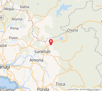 Map of Moriem, Goa