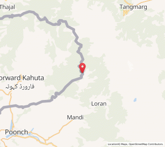 Map of Morman da Ban, Kashmir