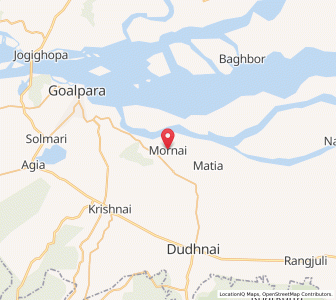 Map of Mornai, Assam