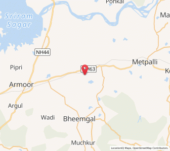 Map of Mortad, Andhra Pradesh