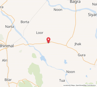 Map of Mortaro, Rajasthan