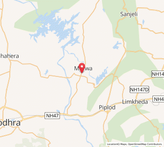Map of Morwa, Gujarat