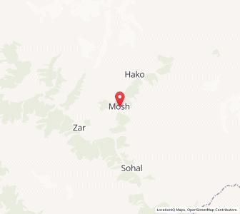 Map of Mosh, Kashmir