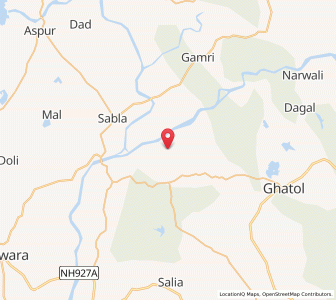 Map of Motagaon, Rajasthan