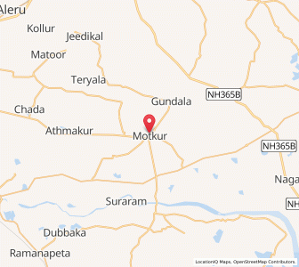 Map of Motkur, Andhra Pradesh