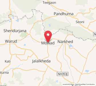 Map of Mowād, Maharashtra