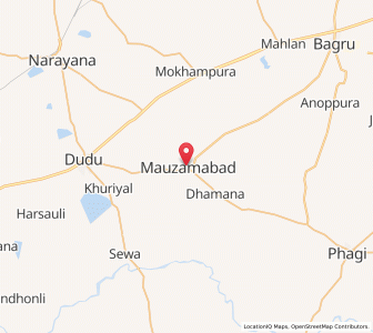 Map of Mozamabad, Rajasthan