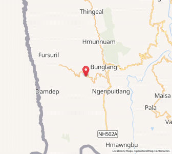 Map of Mualbu Kawnpui, Mizoram