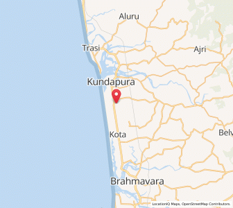 Map of Muda Haladi, Karnataka