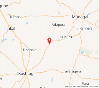 Map of Mudenur, Karnataka