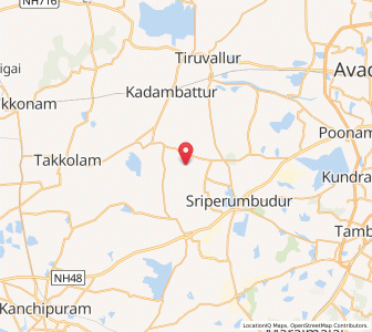 Map of Mudukur, Tamil Nadu