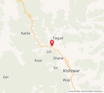 Map of Mughal Maidan, Kashmir