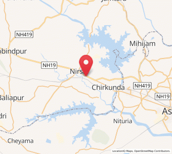 Map of Mugma, Jharkhand