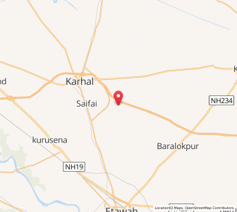 Map of Muhabbatpur, Uttar Pradesh