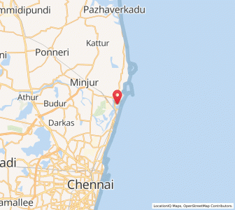 Map of Mukhdwaram, Tamil Nadu