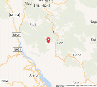 Map of Mukhim, Uttarakhand