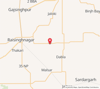 Map of Muklawa, Rajasthan