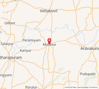 Map of Mulanur, Tamil Nadu