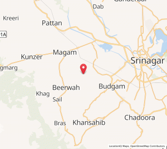 Map of Mulashul, Kashmir