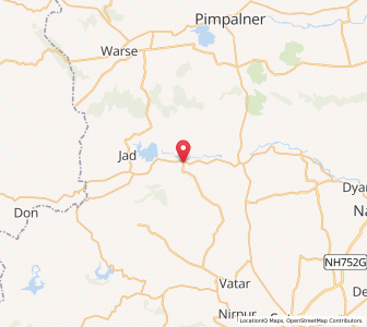 Map of Mulher, Maharashtra