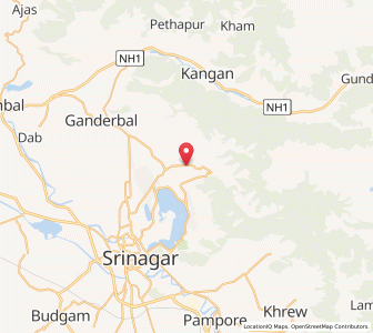 Map of Mulphak, Kashmir