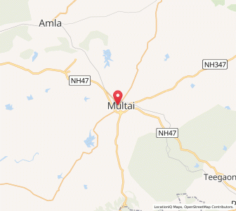 Map of Multai, Madhya Pradesh