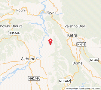 Map of Mulwar Chhapri, Kashmir