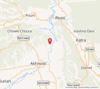 Map of Mundh, Kashmir