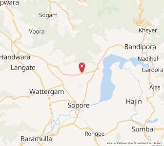 Map of Mundij, Kashmir