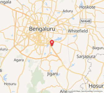 Map of Muneshwara Nagar Hosur, Karnataka