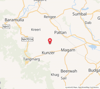 Map of Munghom, Kashmir