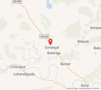 Map of Munjola, Chhattisgarh