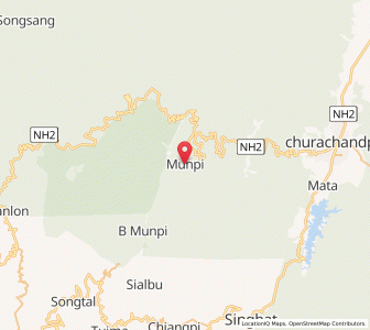 Map of Munpi, Manipur