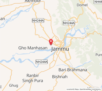 Map of Munshi Chak, Kashmir