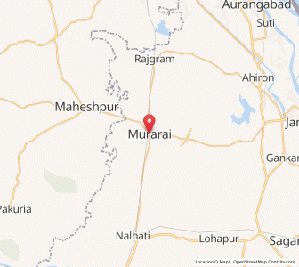 Map of Murarai, West Bengal