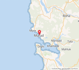 Map of Murud, Maharashtra
