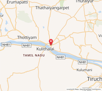 Map of Musiri, Tamil Nadu