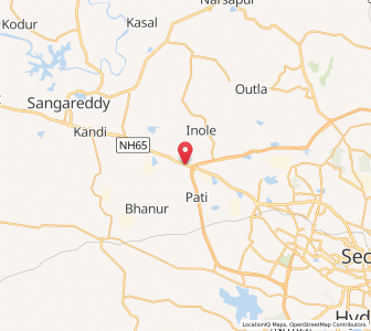Map of Muttargi, Andhra Pradesh