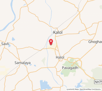 Map of Muwala, Gujarat