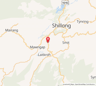 Map of Mylliem, Meghalaya