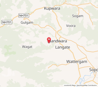 Map of Nabadzab, Kashmir