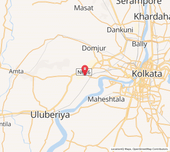 Map of Nabaghara, West Bengal
