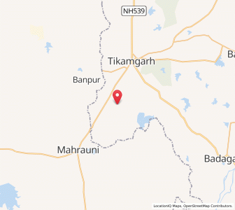 Map of Nachanwara, Madhya Pradesh