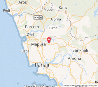 Map of Nachinola, Goa