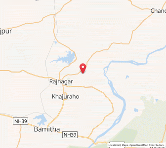 Map of Nadaura, Madhya Pradesh