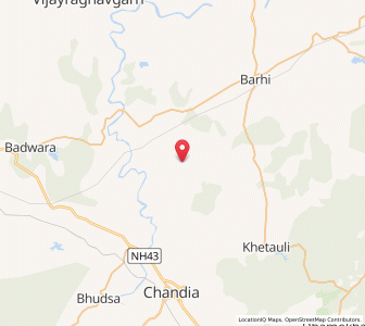 Map of Nadawan, Madhya Pradesh