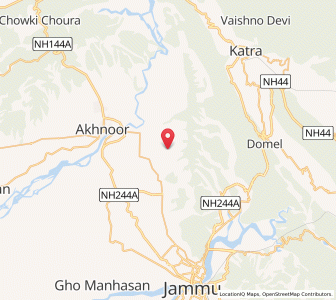 Map of Nadhuwal, Kashmir