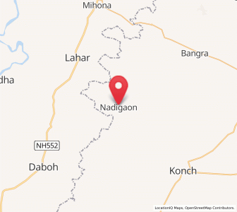 Map of Nadigaon, Rajasthan
