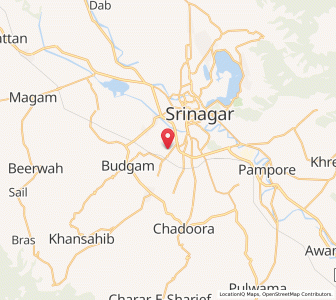 Map of Nadirgund, Kashmir